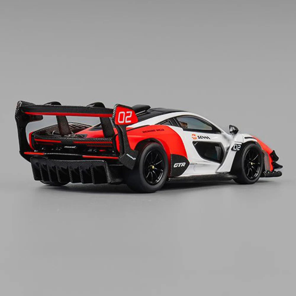 CM Model 1/64 McLaren Senna GTR (White & Red) Diecast Car Model