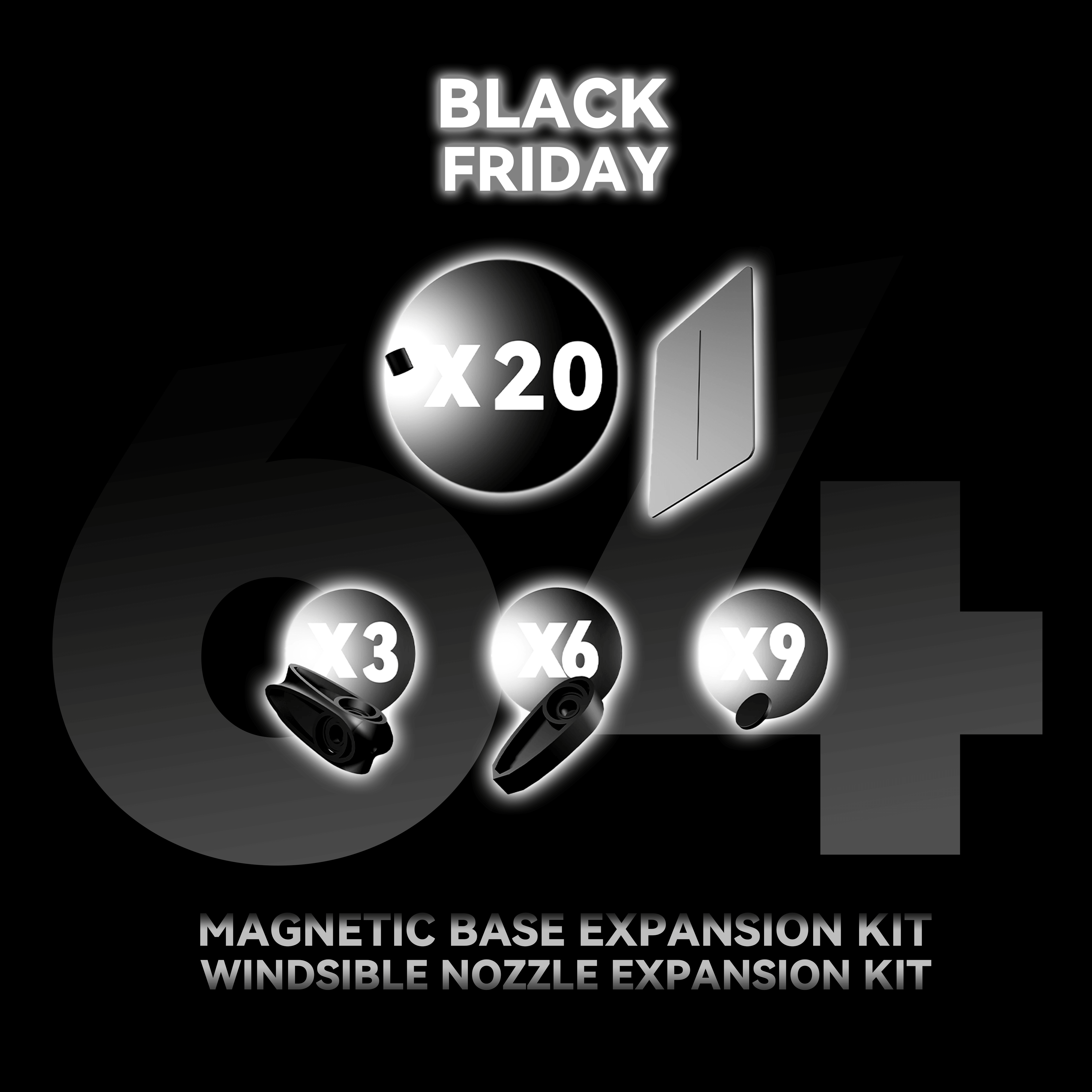 Nozzle Expansion Kit + Magnetic Base Expansion Kit