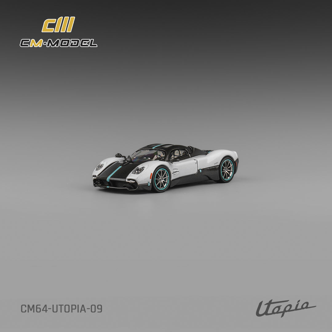 CM Model CM64-Utopia-06 1/64 Pagani Utopia Fullcarbon white