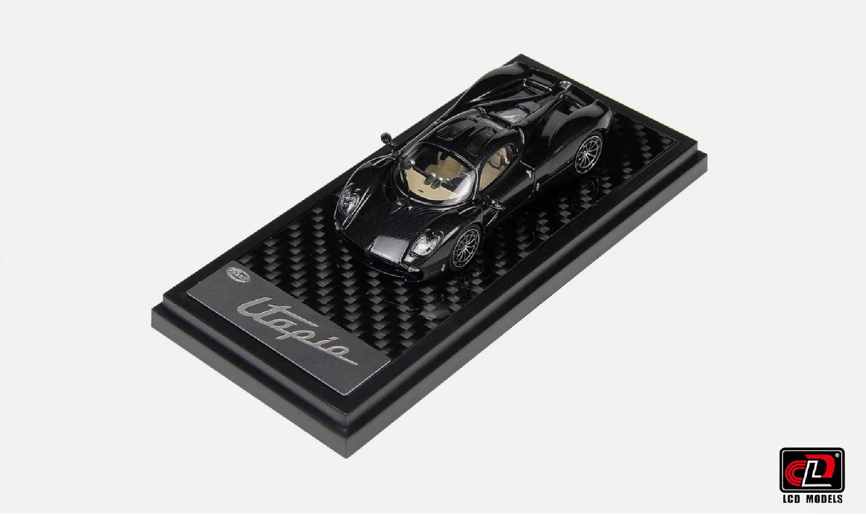 LCD Pagani Utopia 1:64 Coupe Black Carbon