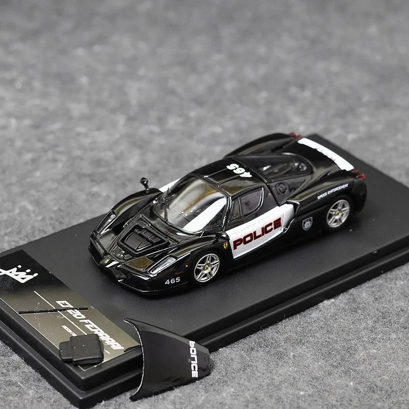 King Model 1/64 Ferrar i Enzo Police Car