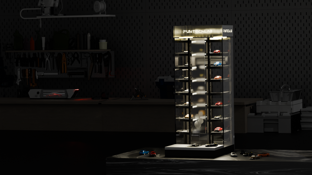 Fun-Tech-Lab| Desktop Wind Tunnel| Innovative Displays for Diecast Car