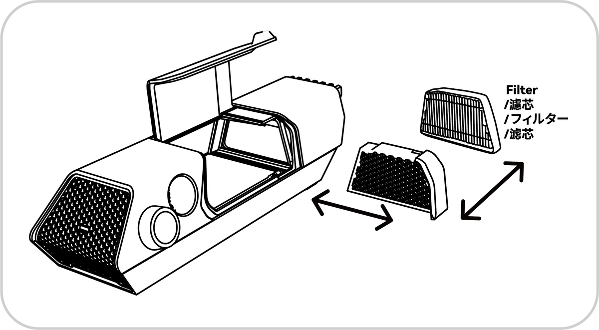 Replace the filter element