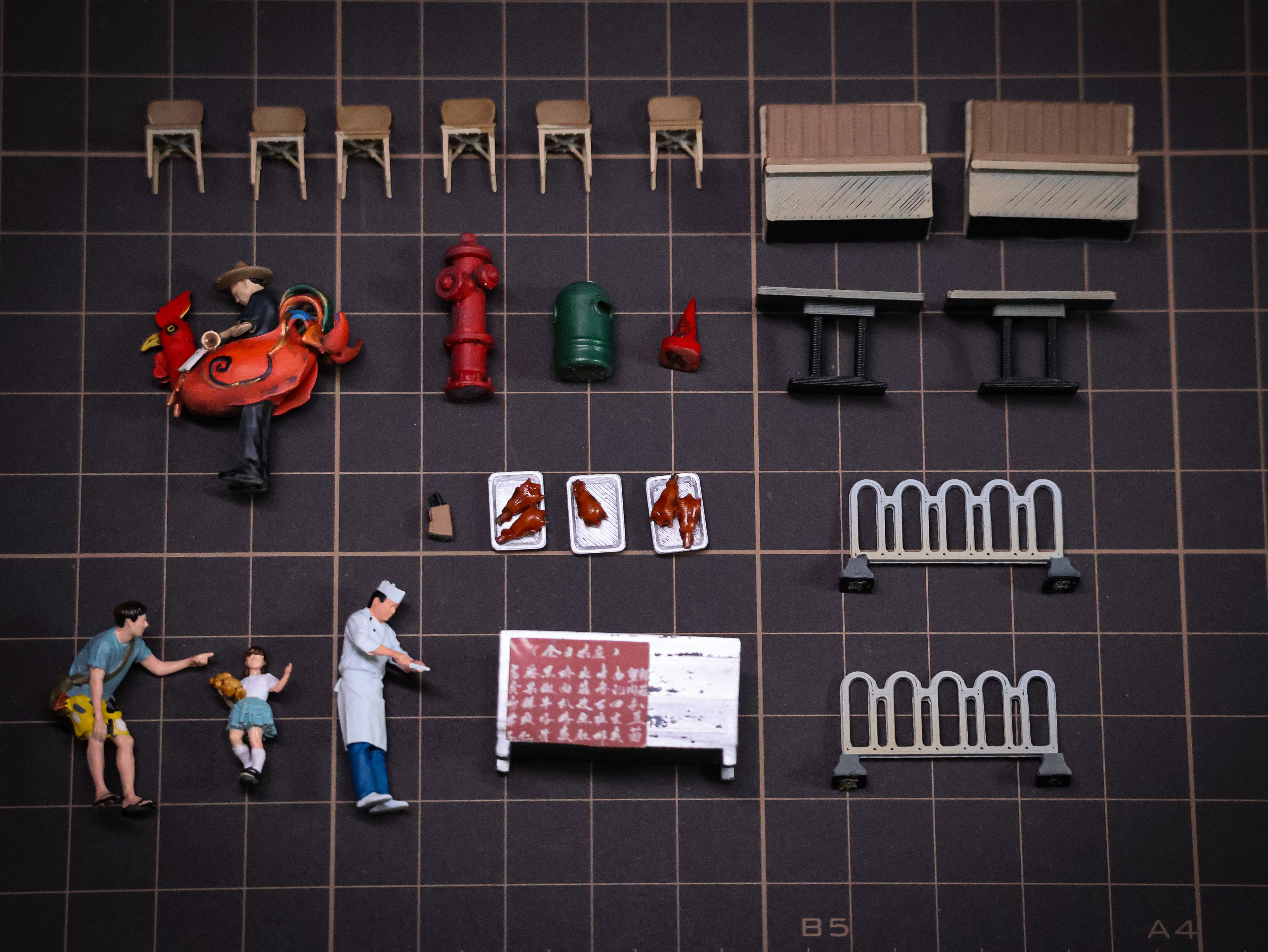 PRESAY-1/64 Chinese-styled street diorama-GuangZhou