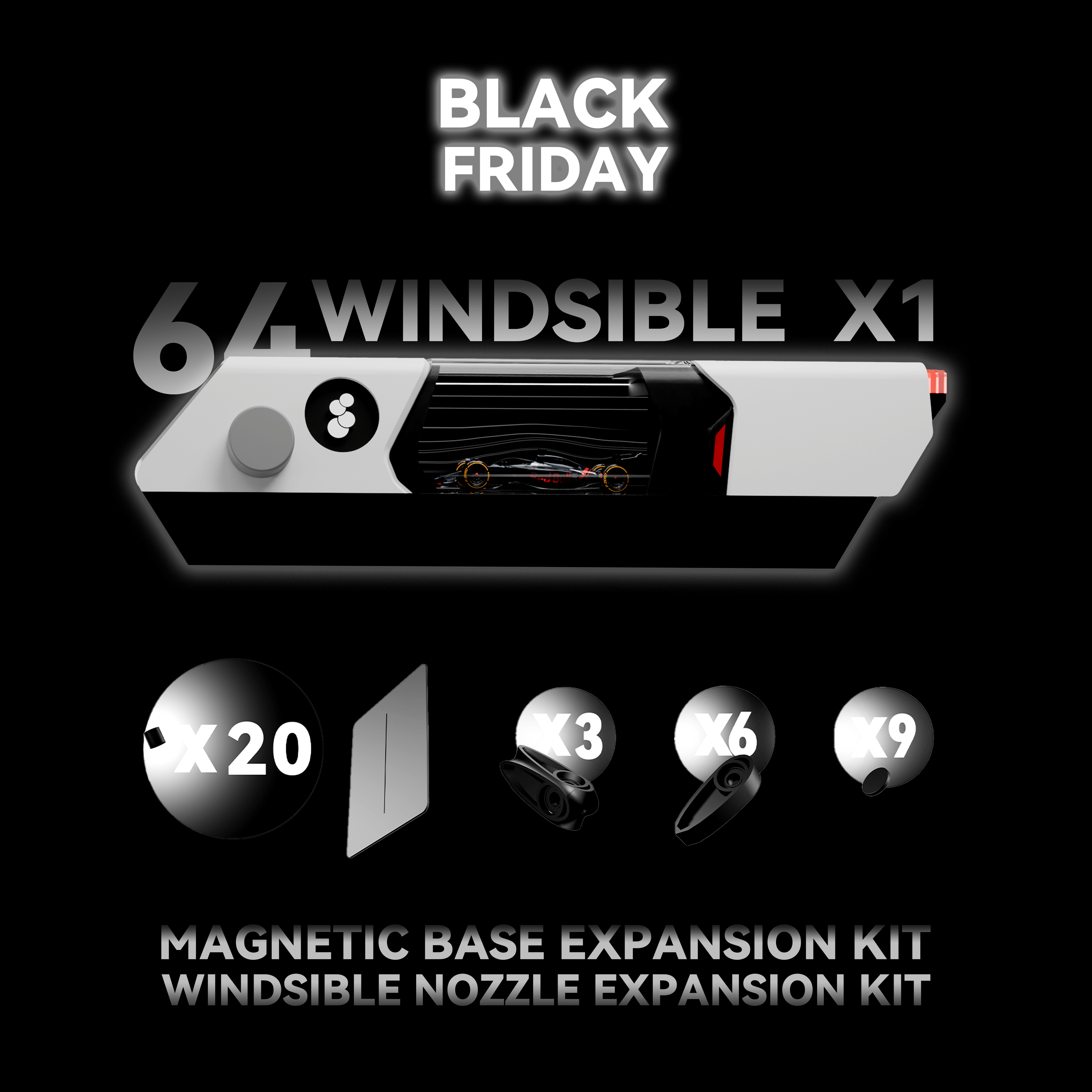 64 Windsible + Nozzle & Base Kit