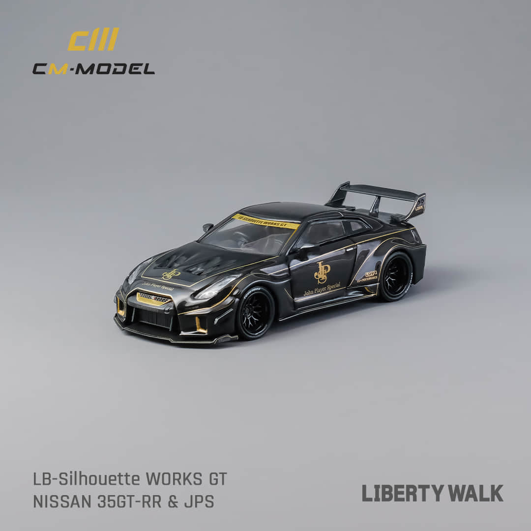 CM Model 1/64 Nissan LBWK GT35RR black