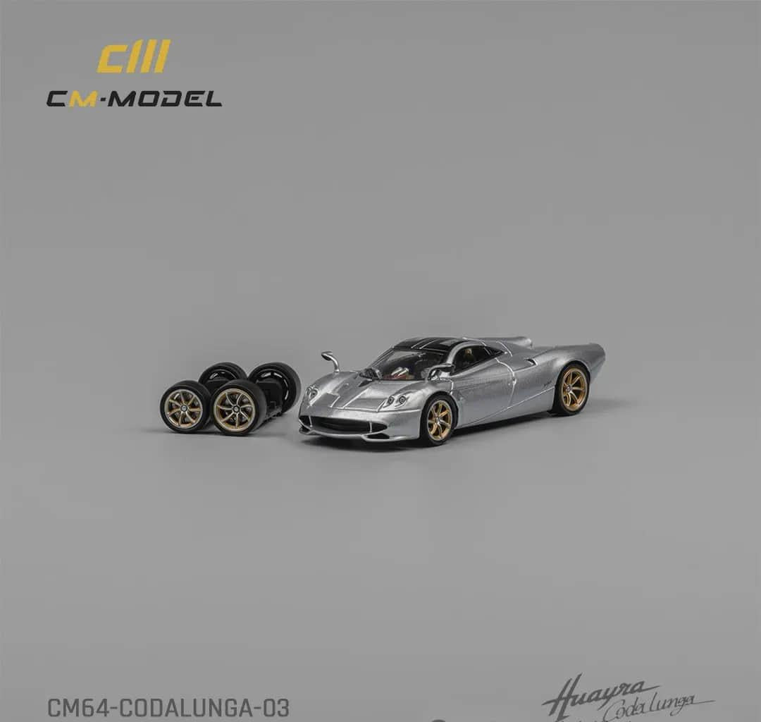CM Model 1/64 Pagani Codalunga Metallic sliver